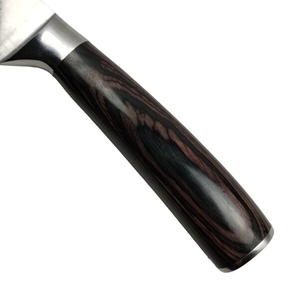 KENTROON 7-Inch Professional Nakiri Knife High Carbon Stainless Steel W/ Sheath - Picture 3 of 9